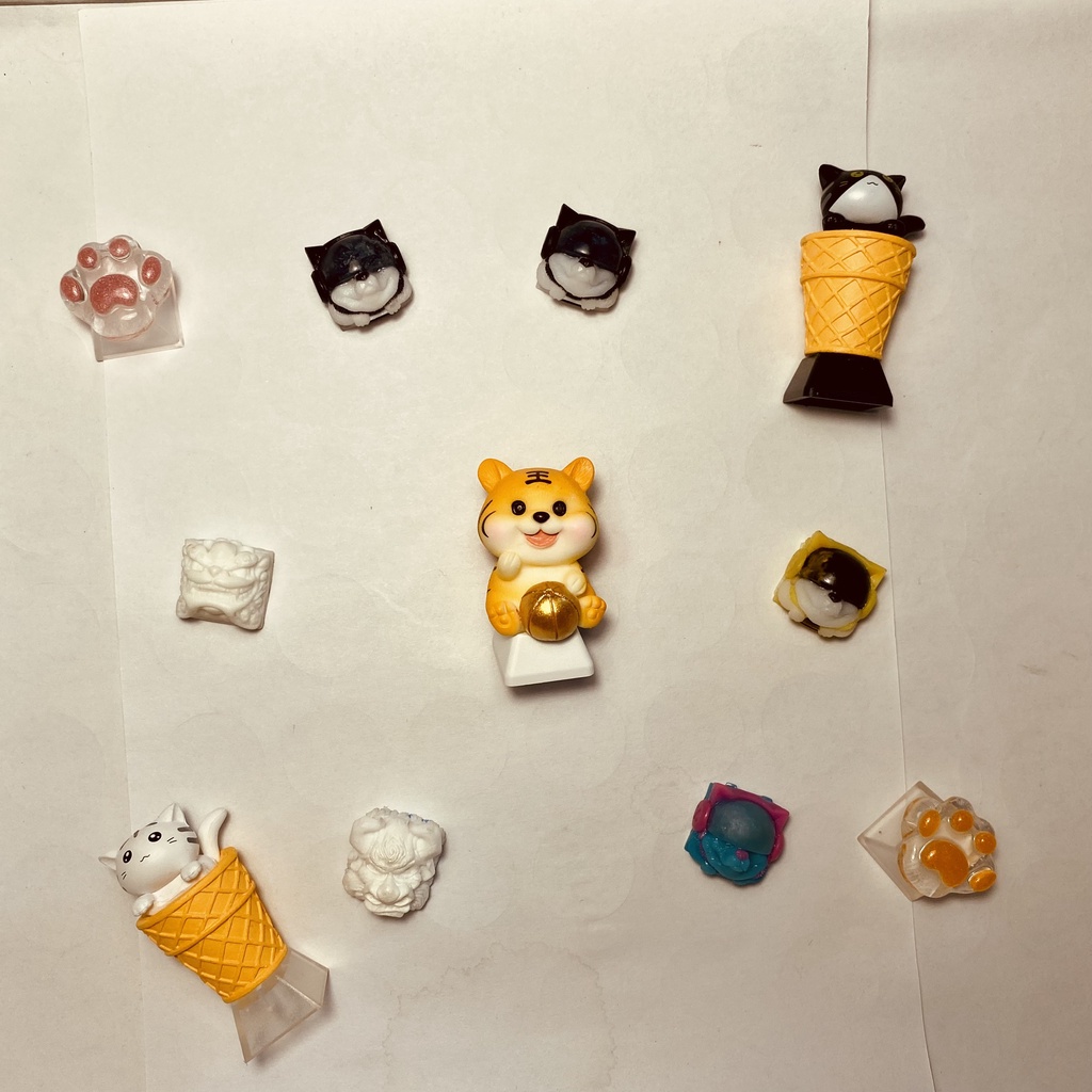 Nút Bàn Phím Keycap lẻ Hổ chibi siêu dễ thương Lionvn