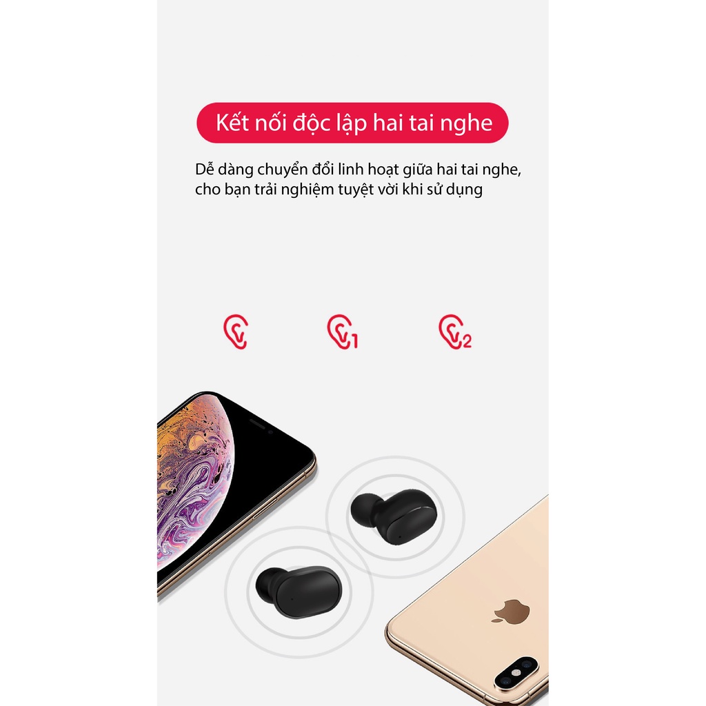Tai nghe bluetooth True Wireles Mipod A6S cao cấp