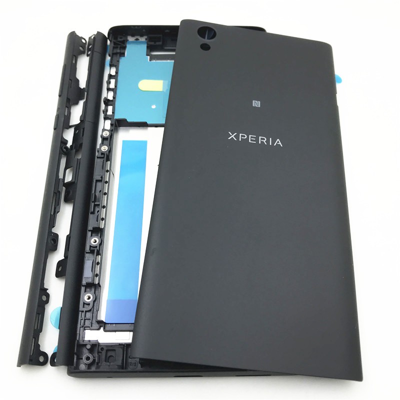 Khung viền ở giữa phía trước cho Sony Xperia L1 G3311 G3312 G3313 và sọc đường ray canh kèm nút cạnh