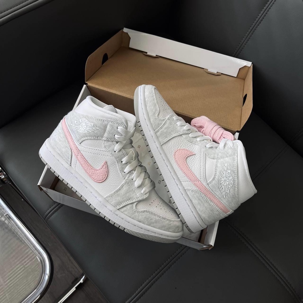 GIÀY NIKE AIR JORDAN 1 MID SE LIGHT IRON ORE