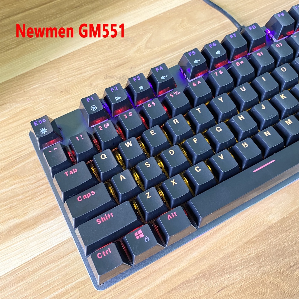 Bàn Phím Cơ Gaming Newmen GM550 Yellow LED- Like New Bảo Hành 12 Tháng