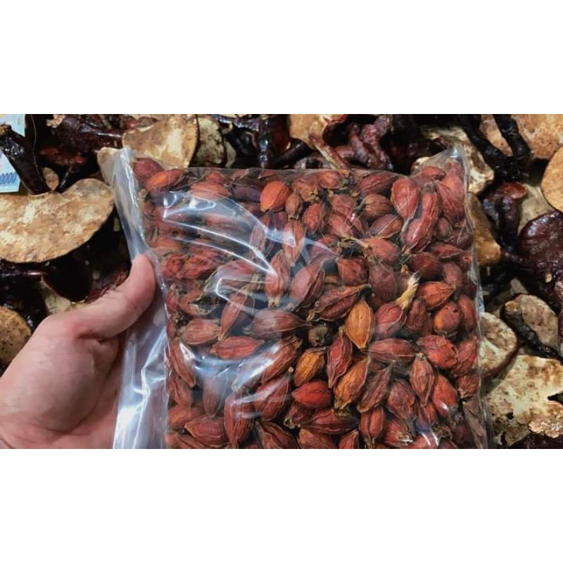 (500gr quả) Quả dành dành khô để tạo màu vàng làm chè.nấu sôi(chi tử khô)