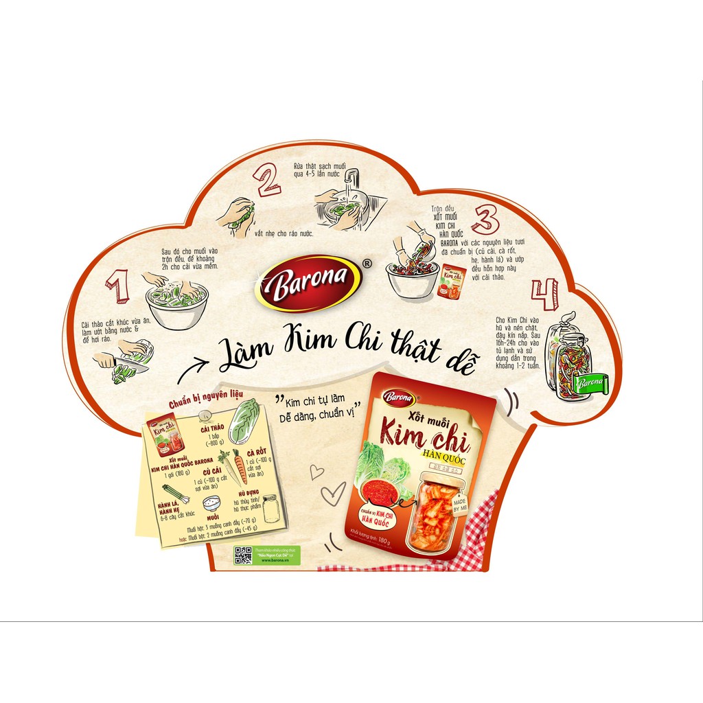 Xốt Muối Kim Chi Hàn Quốc BARONA 180g | BigBuy360 - bigbuy360.vn