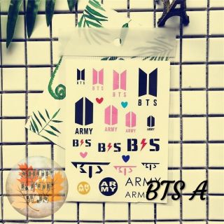 Hình xăm BTS , GOT7 , WANNA ONE