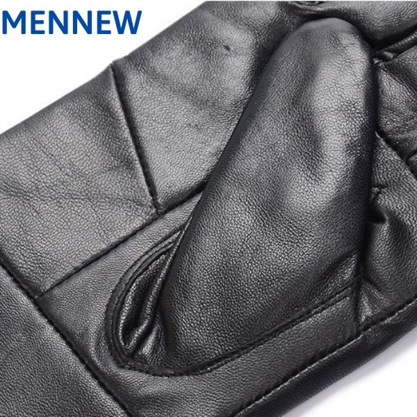 Găng Tay Da Nam Cao Cấp Giữ Ấm Mùa Đông Bao Tay Da Thật Cảm Ứng Chống Nước Chống Rét Hà Nội Đi Xe Máy DTR.MenNew