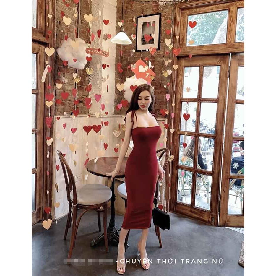[Mã FAMAYWA2 giảm 10K đơn 50K] Đầm Body Hai Dây Cột Sexy | BigBuy360 - bigbuy360.vn