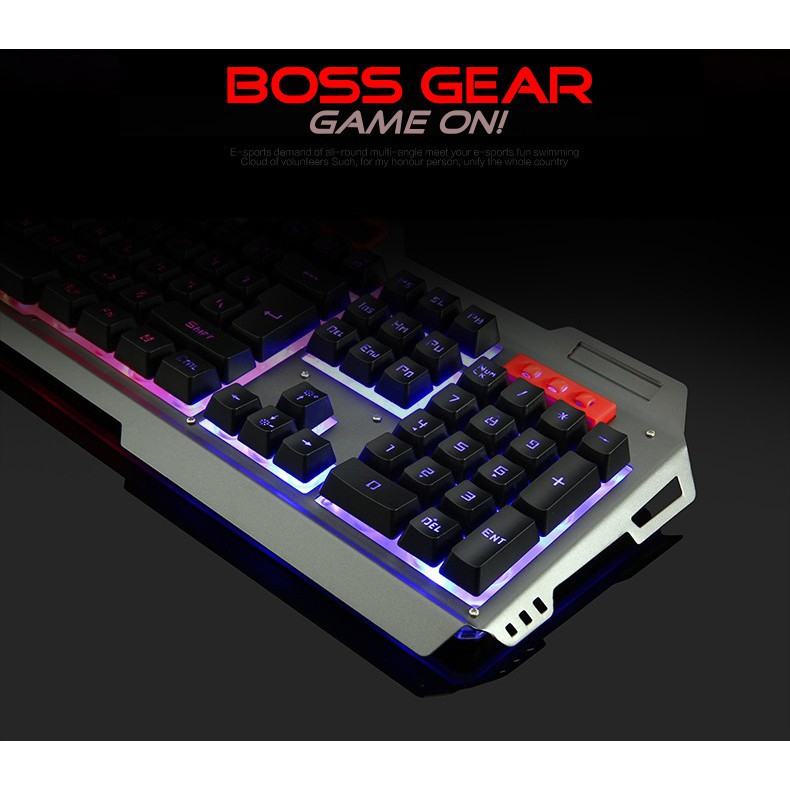Bàn Phím Giả Cơ Chuyên Game V10 Có LED Đủ Màu Viền Kim Loại Phổ Biến Phòng Net Gamer Chuyên GAME-Xgamingstore -DC3329
