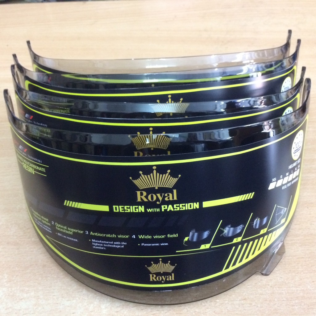 Kính mầu trà dành cho mũ bảo hiểm Royal M136