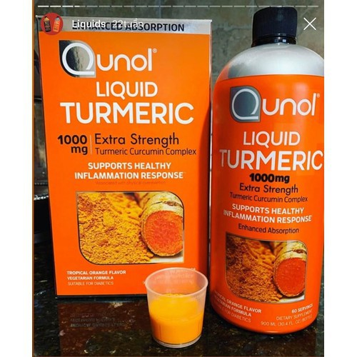 Nước uống tinh chất nghệ tươi Qunol Liquid Turmeric 900ml