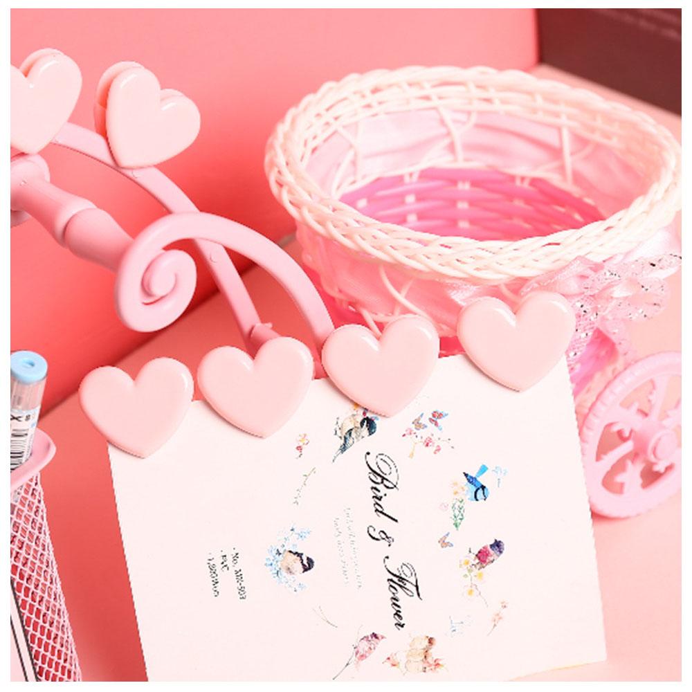 Set 24 10 / 15 / 20 Kẹp Nhựa Mini Màu Hồng In Chữ Dễ Thương Tiện Dụng