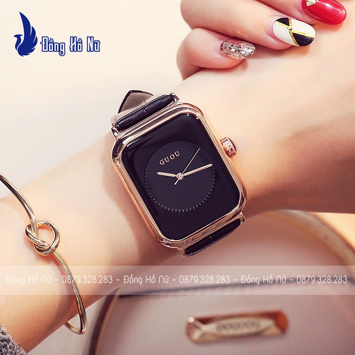 Đồng hồ nữ Guou 8162 ♥️FreeShip♥️ Dây da cao cấp, thiết kế trẻ trung, phong cách Hàn Quốc siêu đẹp ♥️ Bảo hành 12 tháng | BigBuy360 - bigbuy360.vn