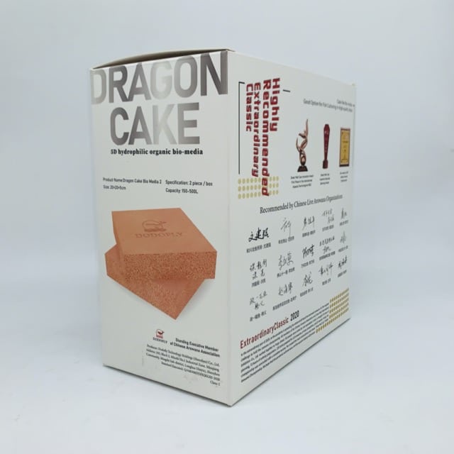 Vật liệu lọc bể cá DODOFLY DRAGON CAKE-2 20x20x5cm 1 tấm