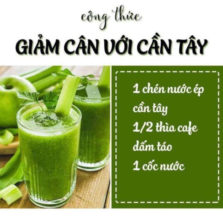 [HÀNG CHÍNH HÃNG] - Bột cần tây sấy lạnh nguyên chất giúp giảm cân, detox, trắng da, làm đẹp Dalahouse túi 50g