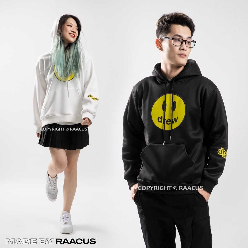 Áo khoác nỉ hoodie nam nữ DREW chất nỉ bông, áo nỉ hoodies nam nữ unisex Raacusstore