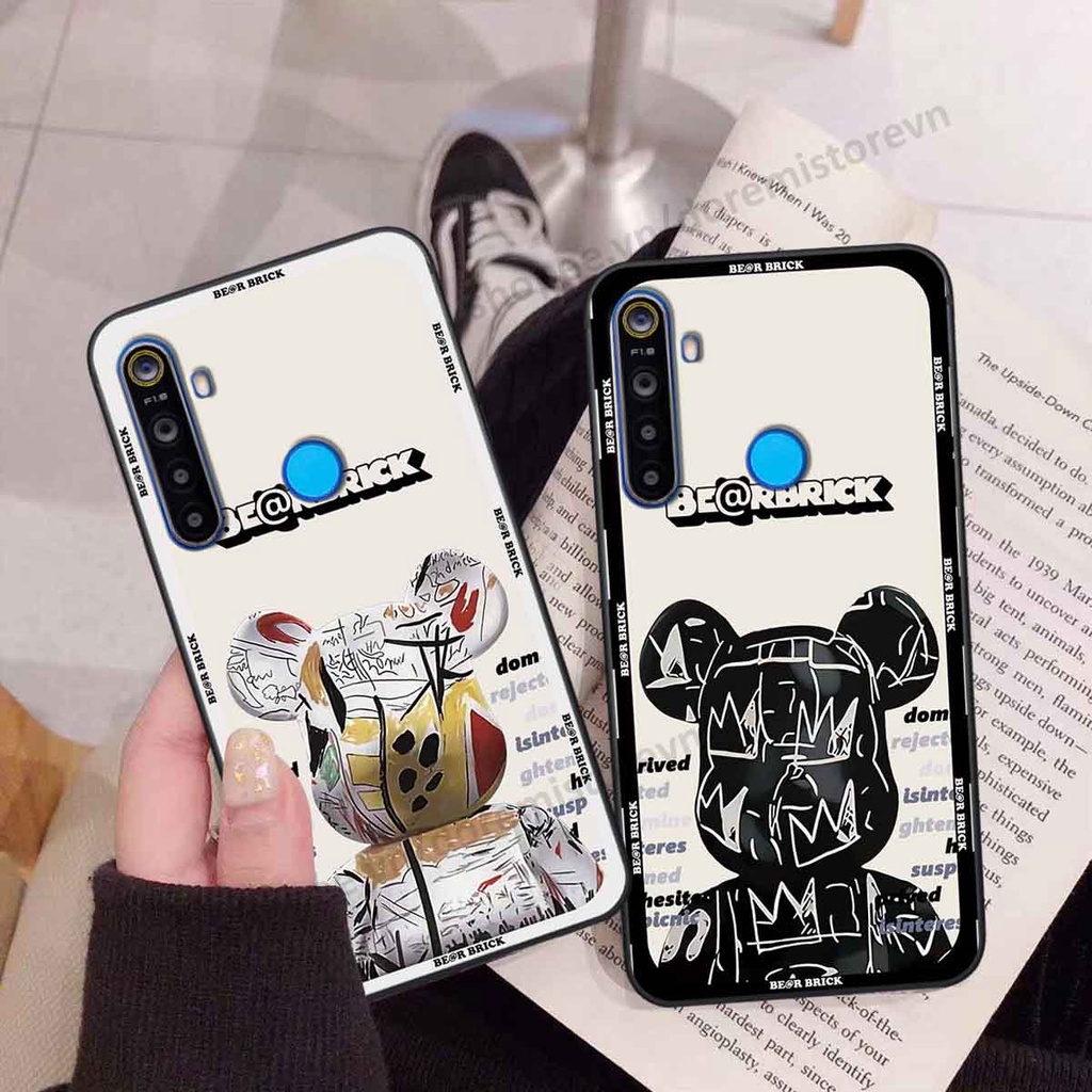 Ốp Realme 5 / 5 Pro / C3 thể thao, bear brick, ốp lưng dẻo thời trang bền đẹp