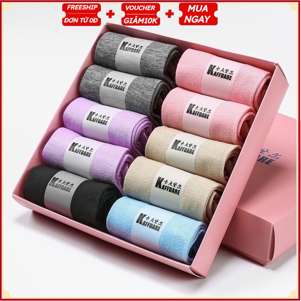 PVN34459 Set 10 đôi tất chống hôi chân kèm hộp, tất nữ cổ ngắn T2