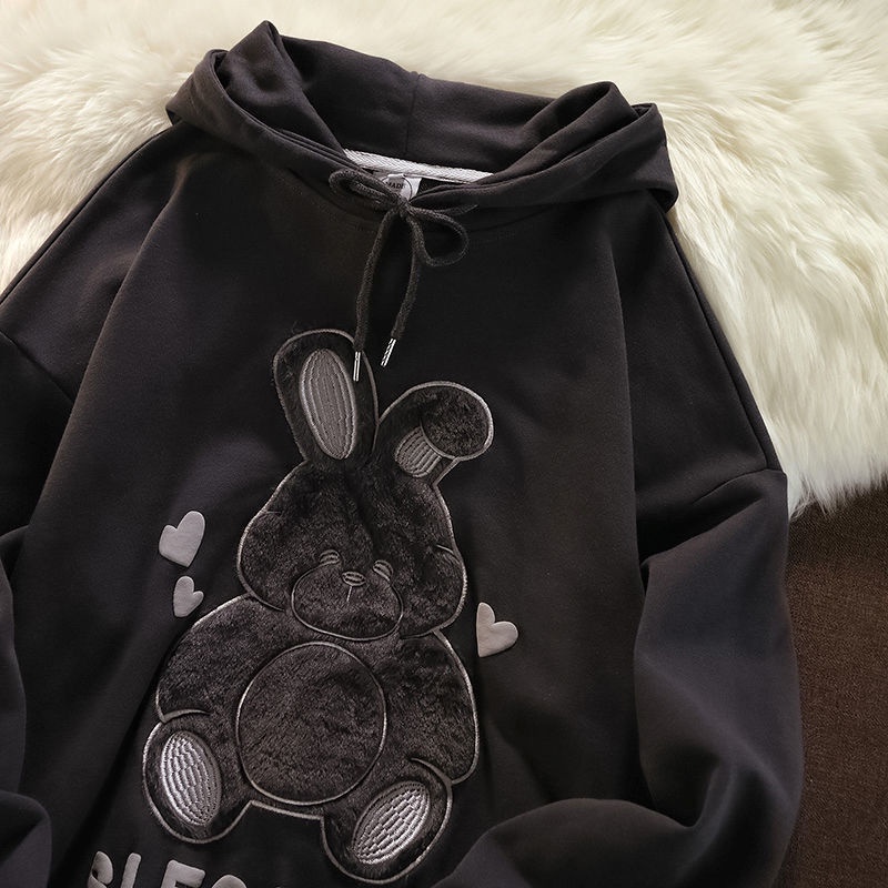 NRVP Áo hoodie màu trơn in hình thời trang phong cách Hàn Quốc 2022 dành cho nam và nữ