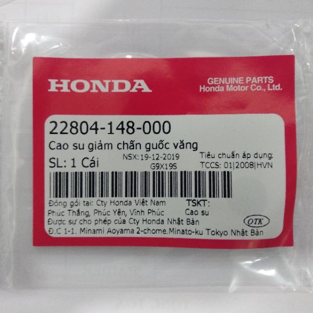 Cao su ba càng xe ga hàng chuẩn mã Honda