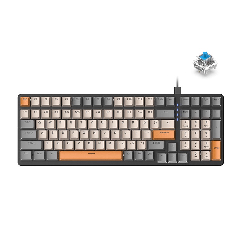 Bàn phím cơ red switch gaming ZIYOULANG K3 loại 87 KEYS - led đa màu 10 chế độ tuỳ chỉnh - Phụ Kiện 1986