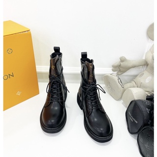 Bốt boot lv cổ thấp đan dây fullbox