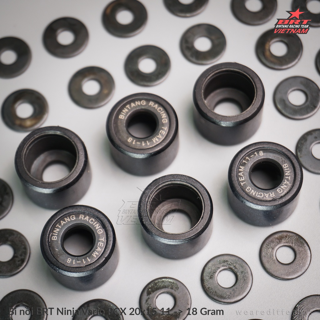 BI NỒI TUỲ CHỈNH TRỌNG LƯỢNG BRT NINJA BALL cho Vario/AirBlade/NVX/Nouvo//Luvias/PCX/SH/Hayate/Vespa -HÀNG CHÍNH HÃNG