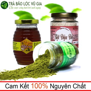 Combo Bột Trà Xanh + Mật Ong Hoa Cà Phê + Bột Đậu Đỏ Vũ Gia