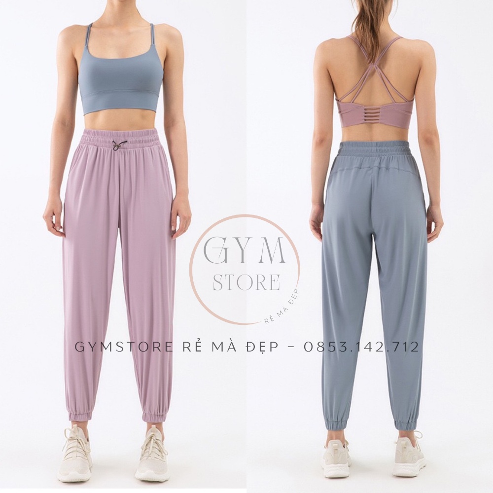 Quần Jogger Alibaba Ống Rộng Thể Thao Nữ Tập Gym Yoga❤️𝐇𝐀̀𝐍𝐆 𝐗𝐈̣𝐍❤️Vải Lưới Co Giãn Thoáng Mát Cực Tôn Dáng 𝐆𝐘𝐌𝐒𝐓𝐎𝐑𝐄 033
