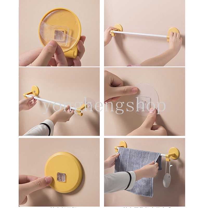 Giá Treo Khăn Gắn Tường Phong Cách Bắc Âu Đơn Giản Sáng Tạo