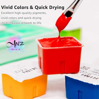Màu Gouache Thạch Himi Viên Lẻ - Bảng màu số 2 - Họa cụ anz