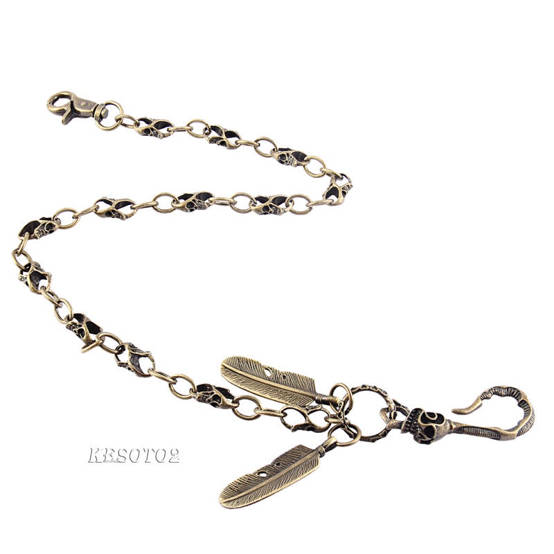 [Kesoto2] Ví Nam Phối Dây Xích Bằng Đồng Cổ Điển Phong Cách Punk Rock