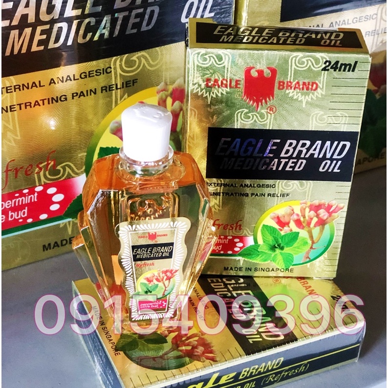 [chính hãng] DẦU GIÓ CON Ó VÀNG EAGLE BRAND 24ML SINGAPORE CHUẨN 100%