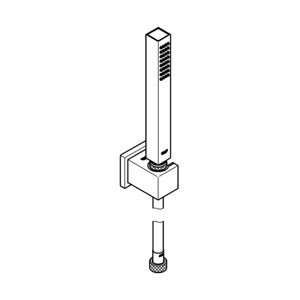 Bộ Tay Sen GROHE EUPHORIA Cube Stick - 1 Chế Độ Kèm Gác Sen Gắn Tường - 27702000