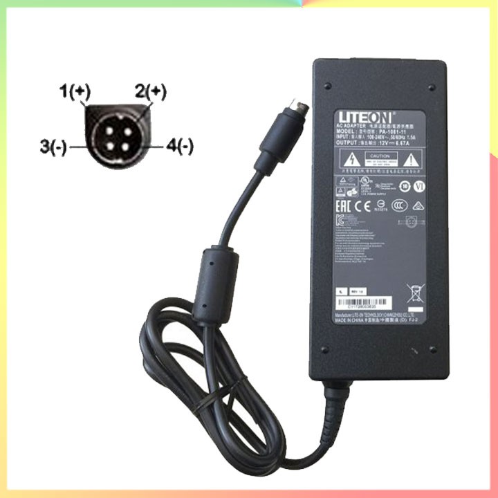 Nguồn adapter màn hình Dome E2cHB E3 E5 12v 4 pin_hàng có VAT