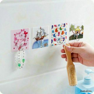Móc dán tường 3d siêu chịu lực