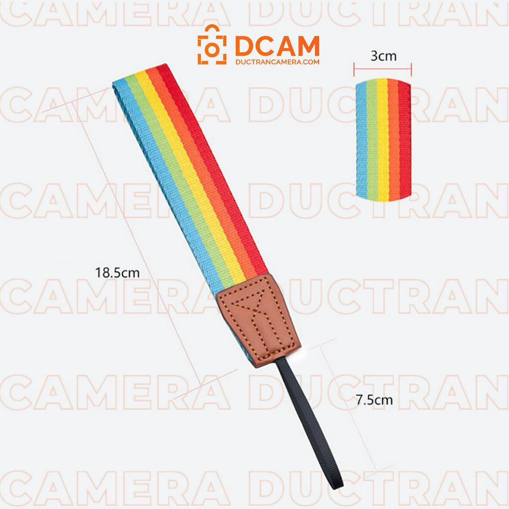 Dây máy ảnh đeo tay cầu vồng bản to LGBT