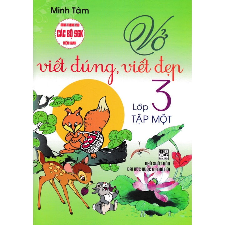 Sách - Combo Tập Viết + Vở Viết Đúng, Viết Đẹp Lớp 3 (Dùng Chung Cho Các Bộ SGK Hiện Hành) (Bộ 4 Cuốn) - HA