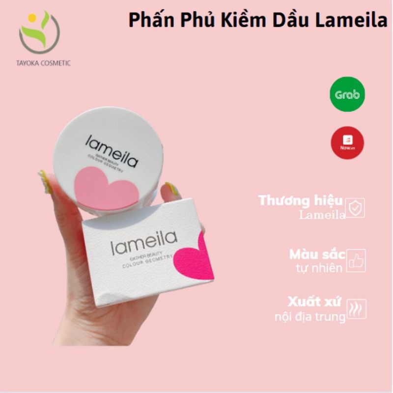 Phấn phủ nền Lameila có thành phần tự nhiên Hình Trái Tim