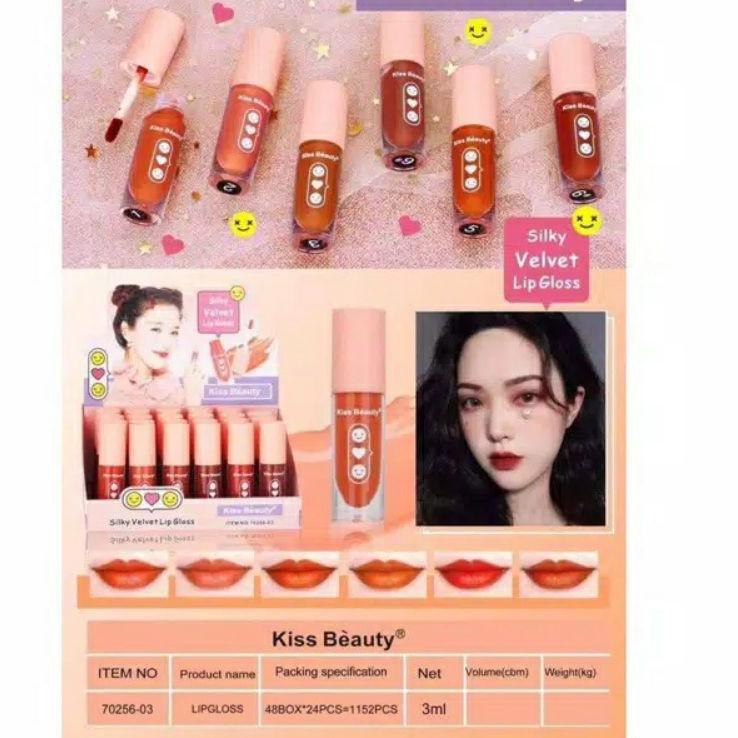 (Hàng Mới Về) Set 6 Son Kem Lì Mịn Mượt Như Nhung Kiss Beauty No.70256 6pc | BigBuy360 - bigbuy360.vn