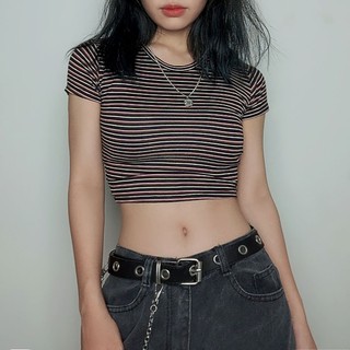 Áo crop top kẻ sọc ôm body RT004
