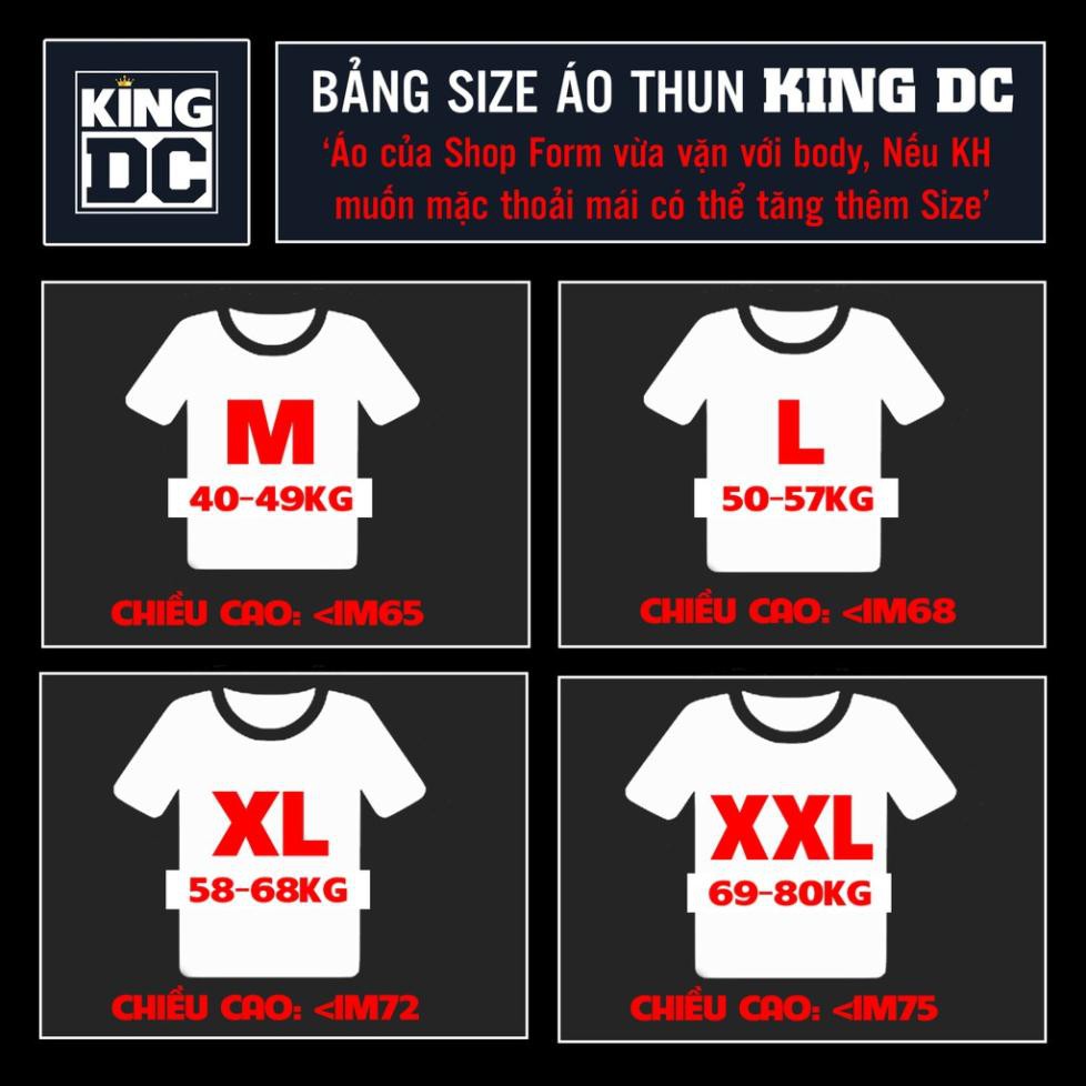 Áo phông nam nữ King DC-Áo thun in hình 3D công nghệ mới không bong dính-Chất vải cotton co giãn cực dày dặn&thoáng mát