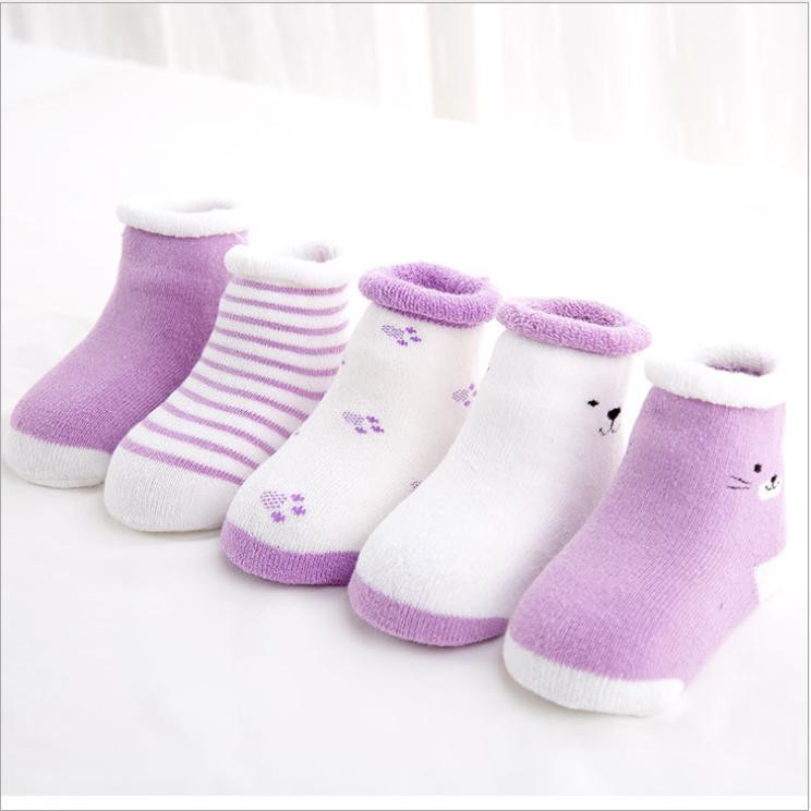Combo 5 đôi) Vớ tất trẻ em cao cấp