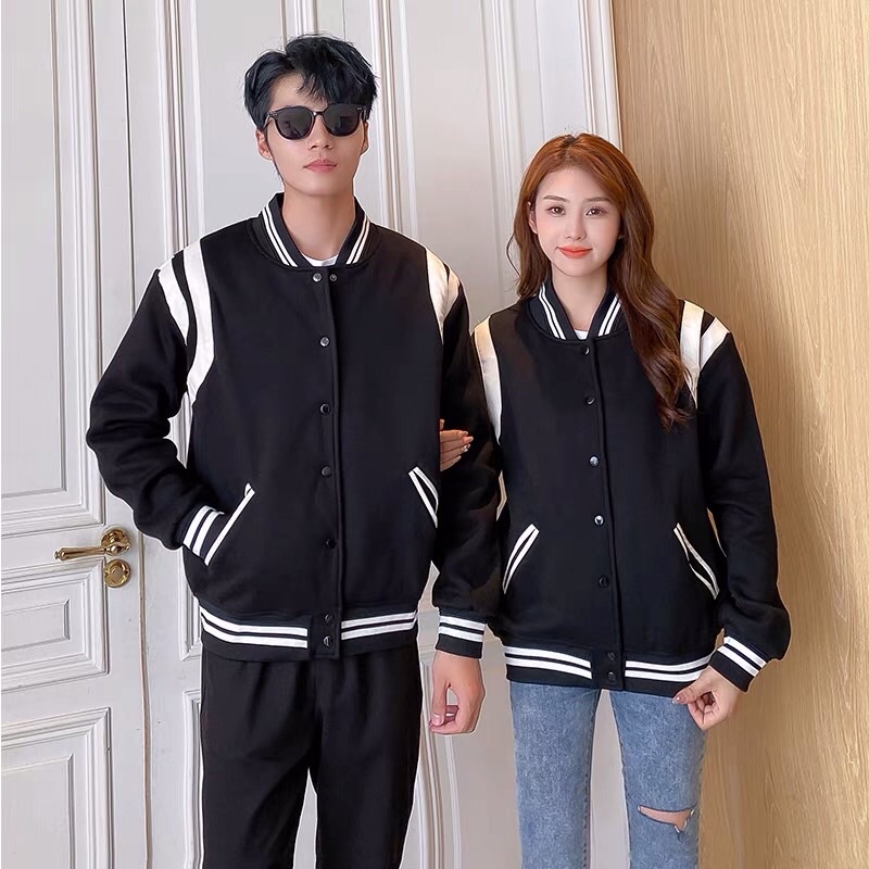 Áo Khoác Jacket Nỉ Dạ Teddy Bomber Đỏ Đô | BigBuy360 - bigbuy360.vn