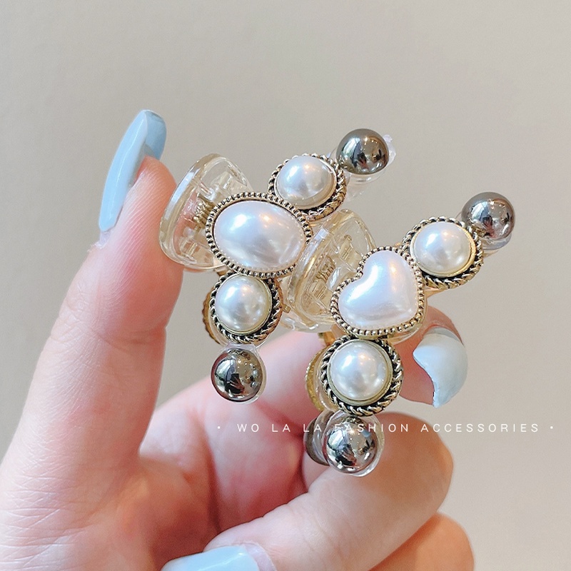 Kẹp bấu tóc đính ngọc trai giả thời trang cho nữ