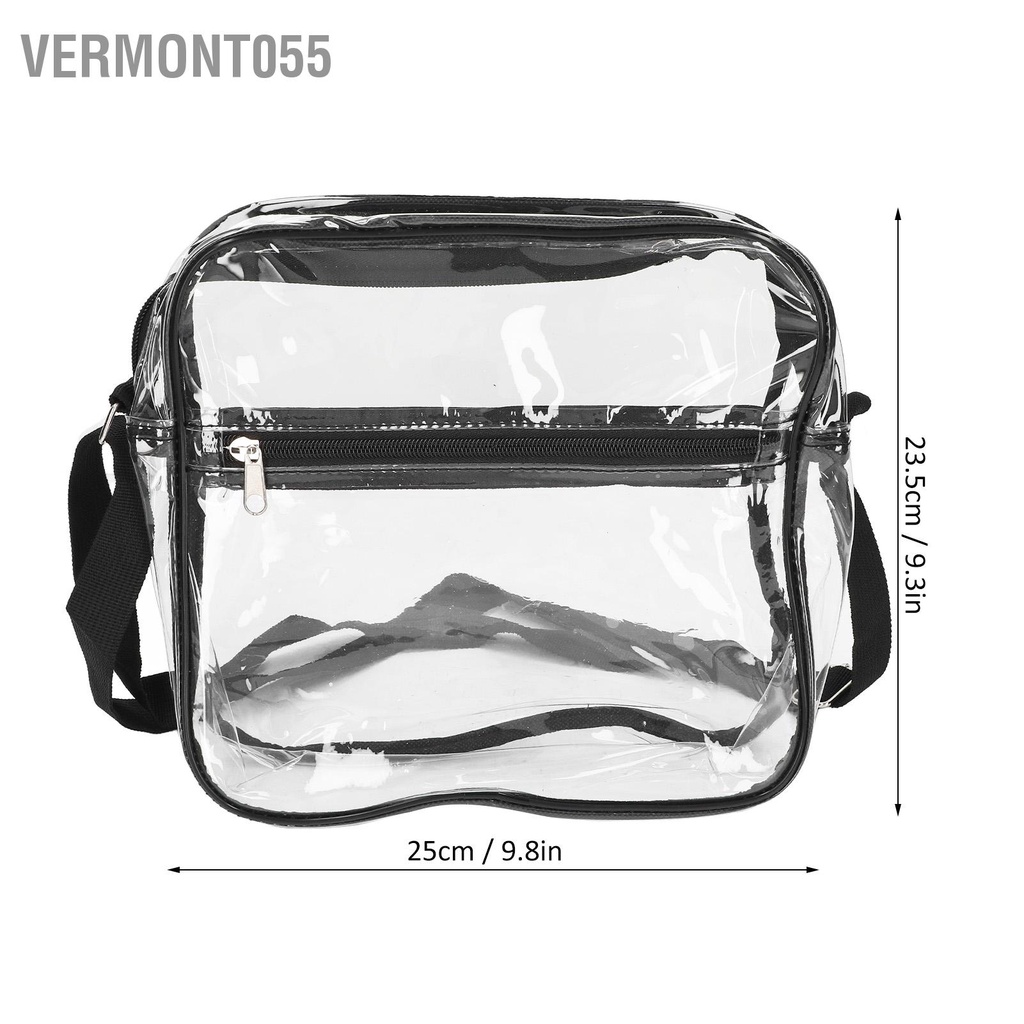 Có thể bán buôn Túi đeo vai Messenger trong suốt tote Ví có dây kéo để đi du lịch ngoài trời Vermont055 Hàng giao ngay