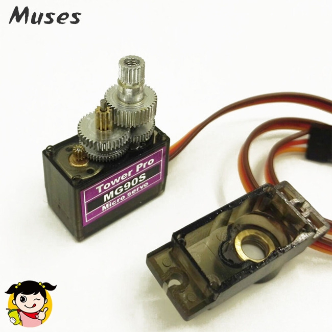 Muse07 Thiết bị lái 4.8V RC Micro MG90S Servo 9g dành cho máy bay không người lái