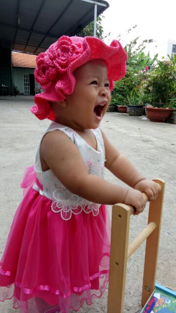 NÓN LEN CHO BÉ GÁI TỪ 1 ĐẾN 5 TUỔI