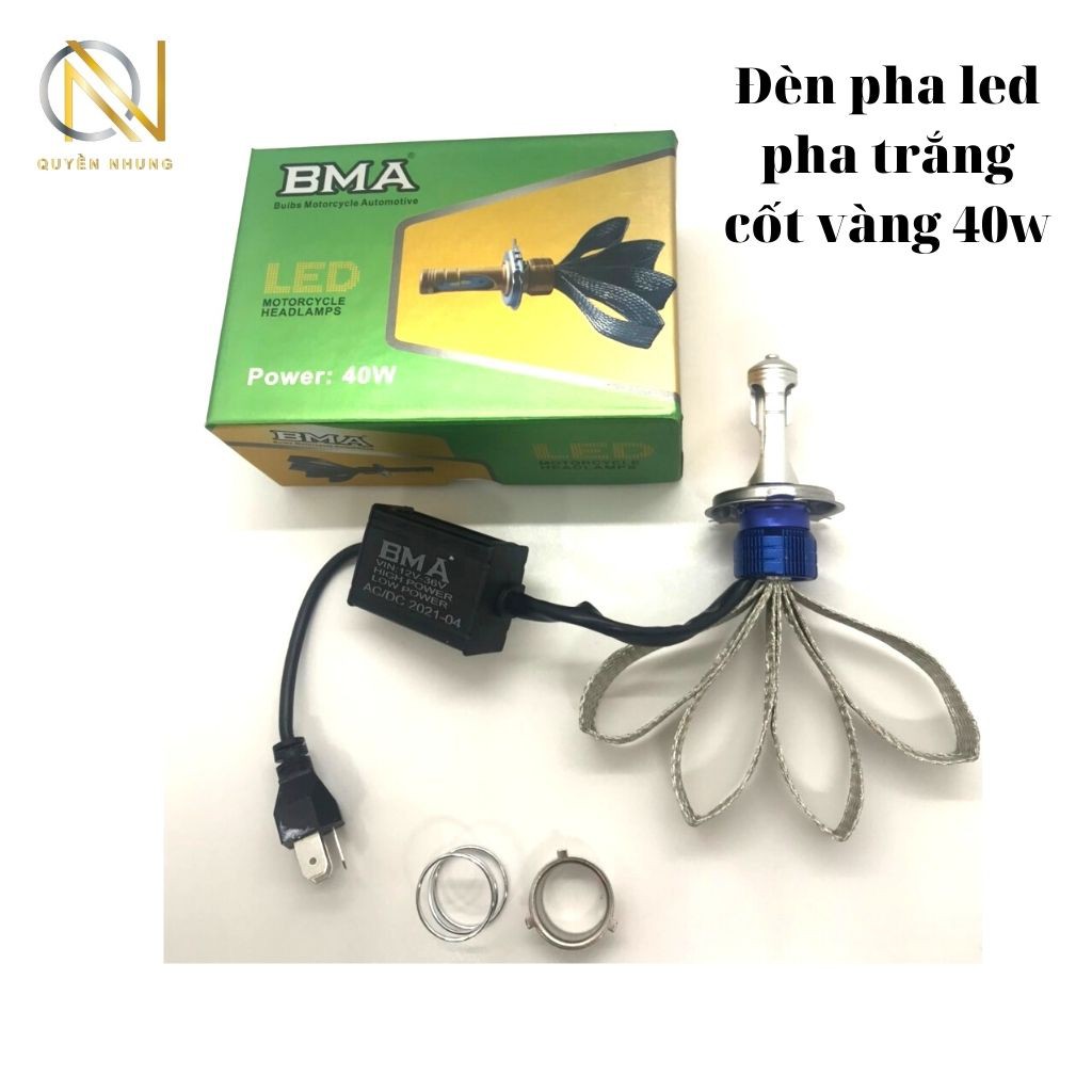 Đèn Pha Led Bi Cầu Cos Vàng Pha Trắng_Cos Trắng Pha Trắng_Siêu Sáng - QN SHOP