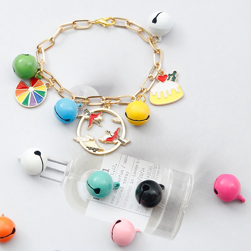 Set 10 Chuông Giáng Sinh Bằng Sắt 14mm Trang Trí