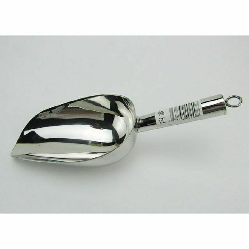 Muỗng Xúc Đá Inox Bóng Đẹp Có Tay Cầm Hợp Vệ Sinh | Muỗng Múc Đá Đa Năng Tiện Dụng
