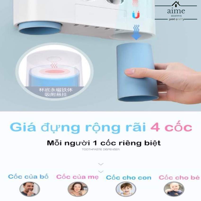 Hộp Đựng Kem Đánh Răng, Bàn Chải Đánh Răng Treo Tường ECOCO -Giá tốt tại AimeStore